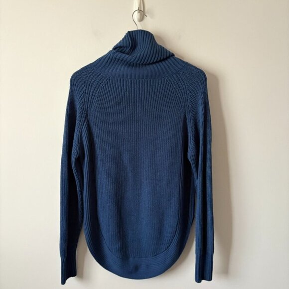 Aritzia Wilfred Free Asianna 100% Merino Wool Sweater Blue Size Small - Picture 5 of 8